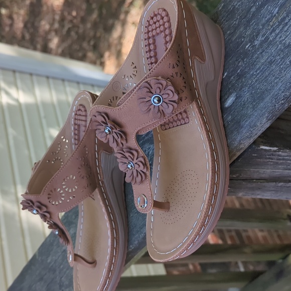 Herance Summer Massage Flip Flop Sandles Size 7 - Picture 5 of 6